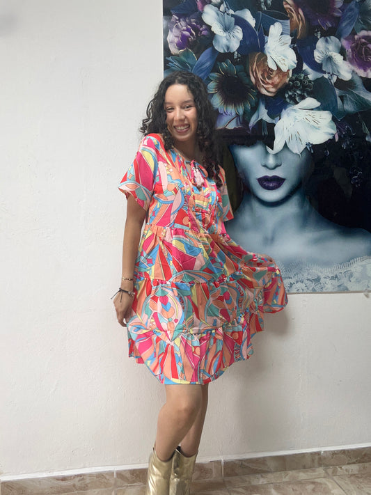 Short Ruffles Dress