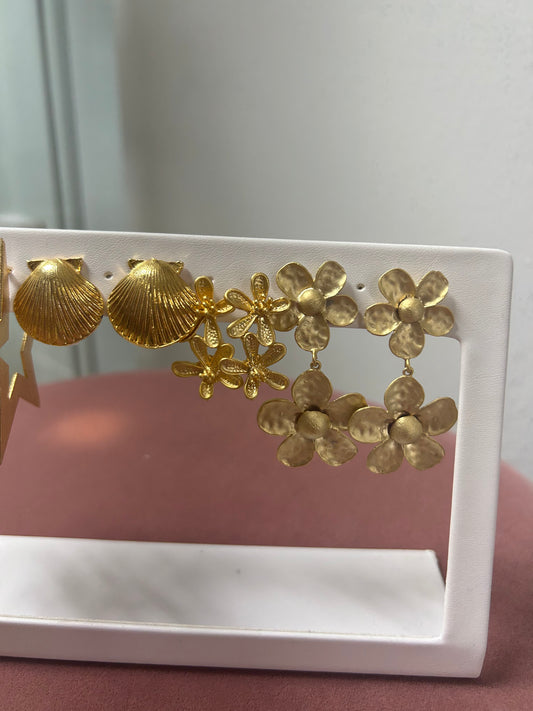 Gold Stud Earrings