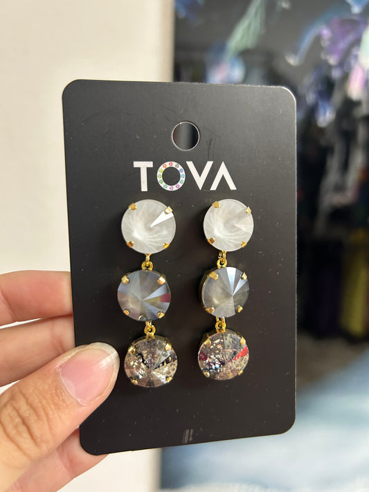 TOVA EARRINGS BLACK