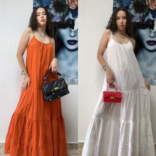 Lace detail maxi dress