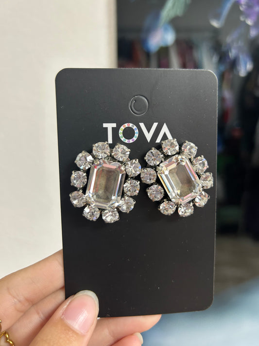 TOVA RECTANGLE STUDS