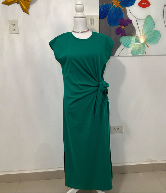 GRACIA GREEN MIDI Dress