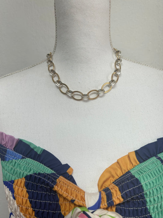 LÂLE SILVER AND GOLD NECKLACE