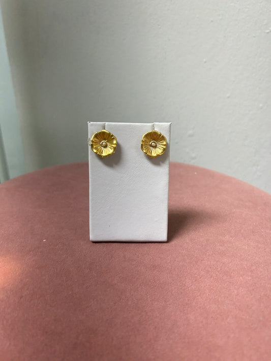 Gold Flower Stud
