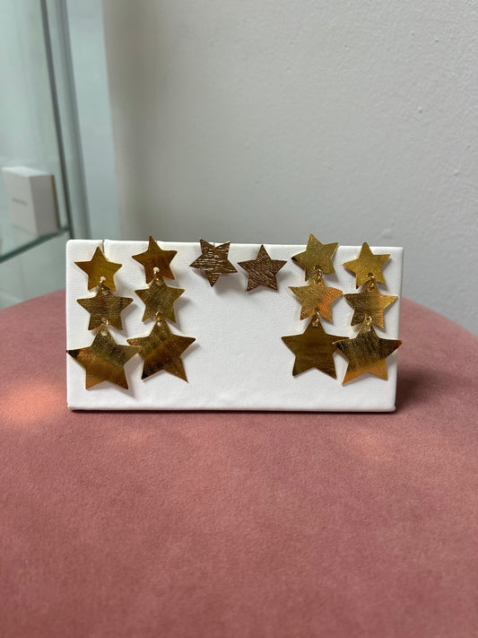 Star Gold Earrings