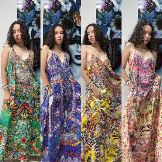 SATIN MAXI DRESS