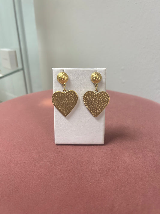 Gold Heart Teardrop