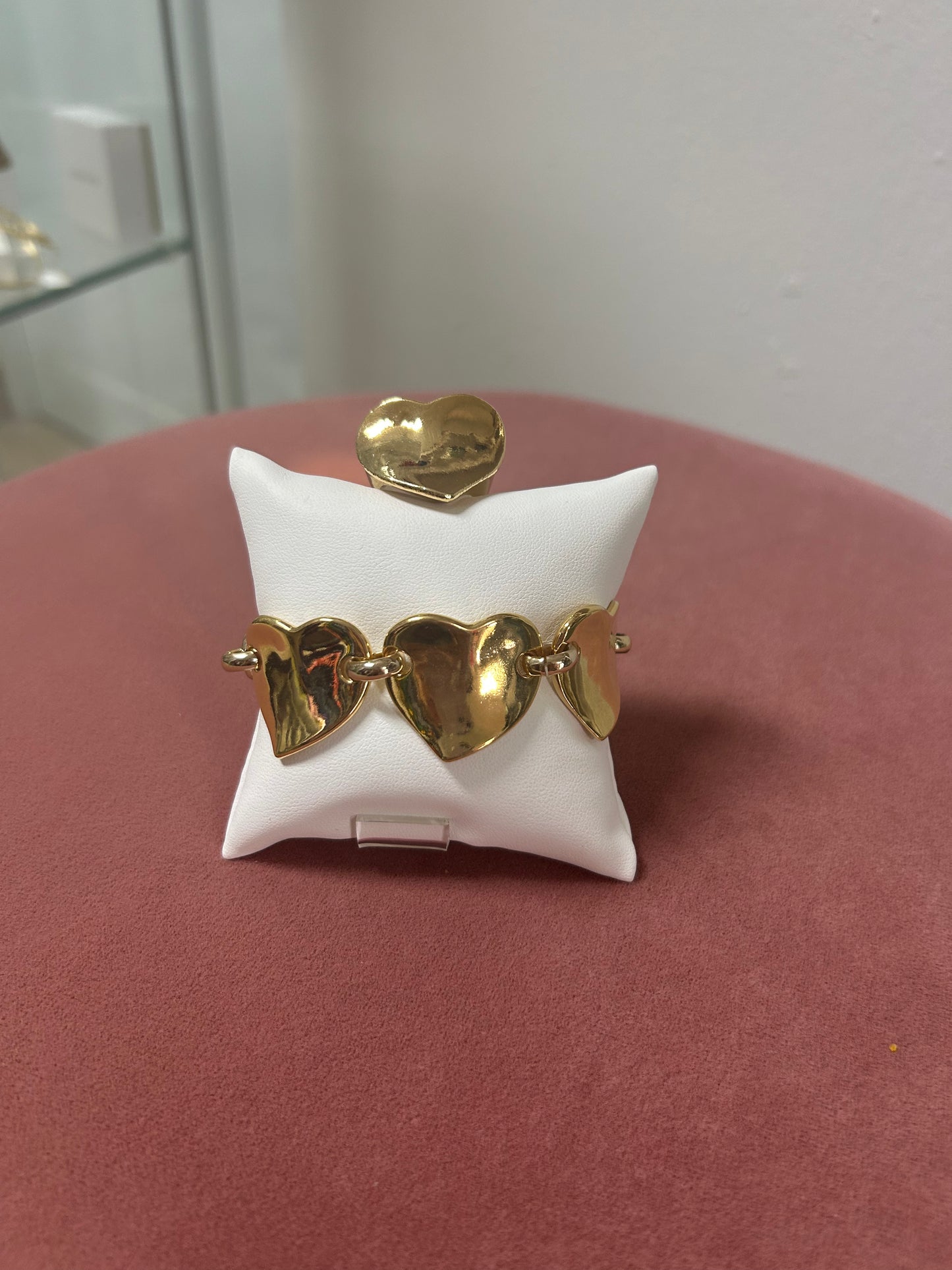 TUCCO HEART BRACELET AND RING