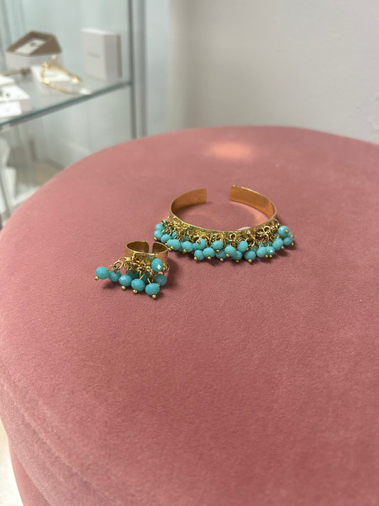 Turquoise Bangle Jewelry Set