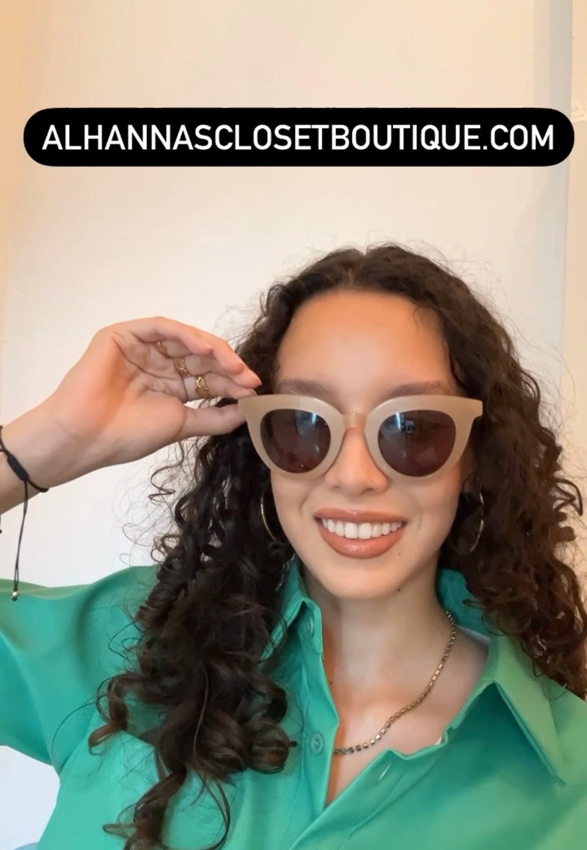 MR BOHO SUNGLASSES BEIGE