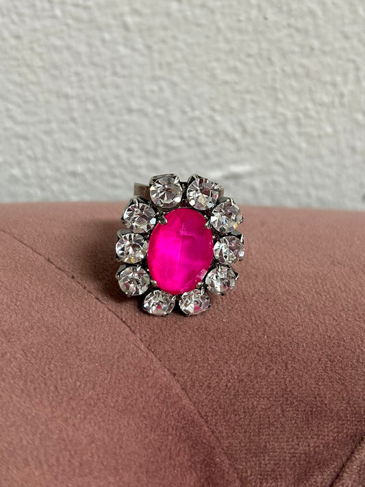 TOVA OVAL RING PINK