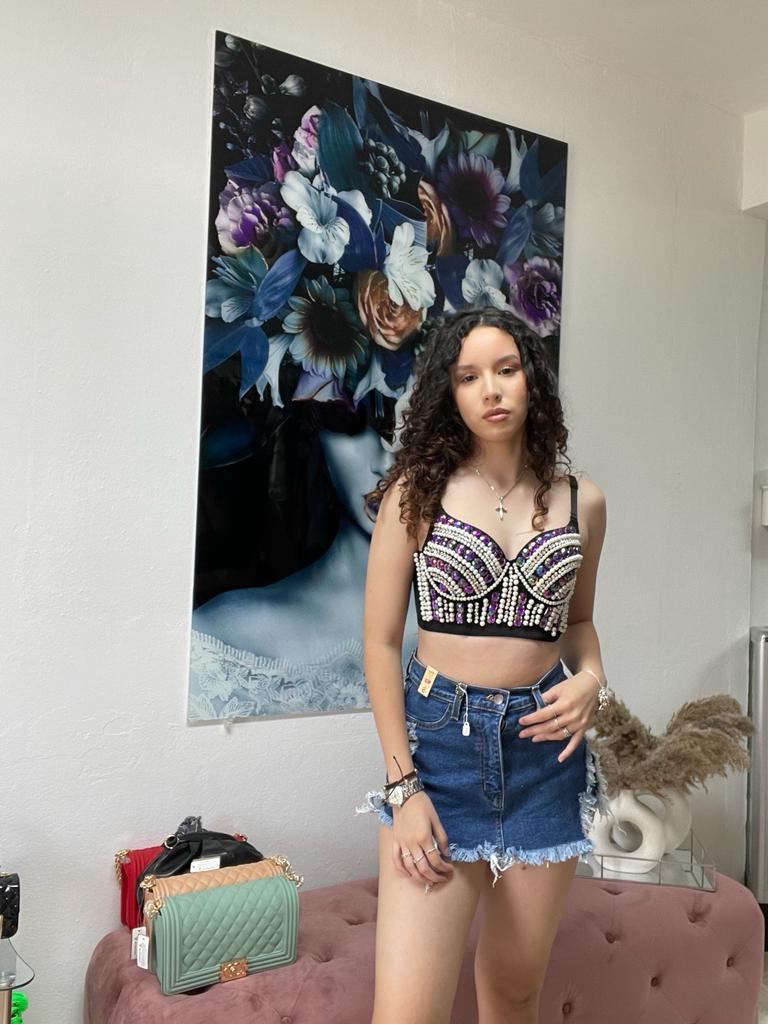 BUSTIER TOP