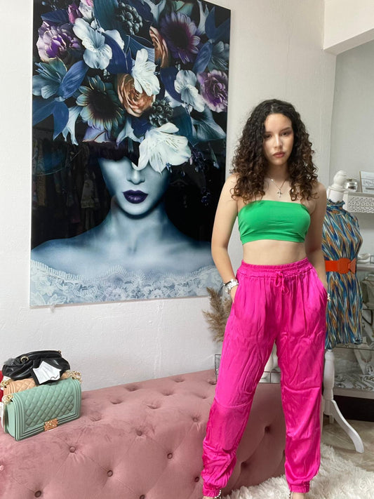SATIN JOGGERS