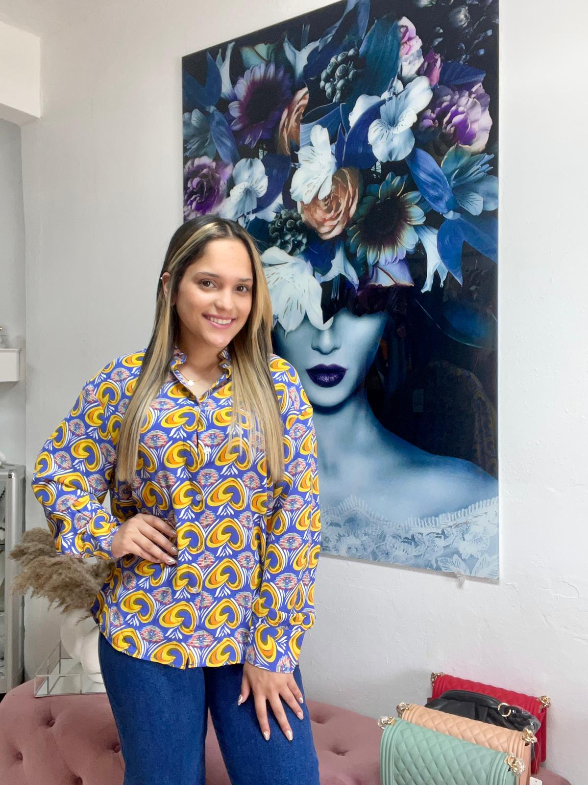 GRACIA PATTERN BLOUSE