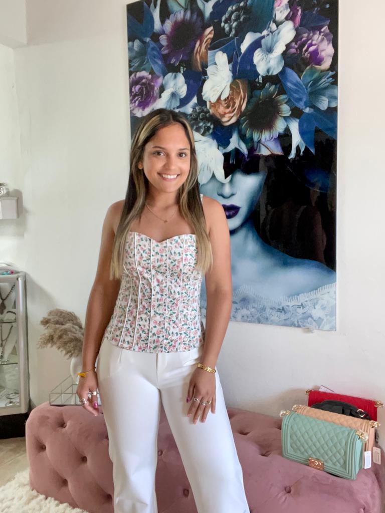 GRACIA FLORAL CORSET TOP