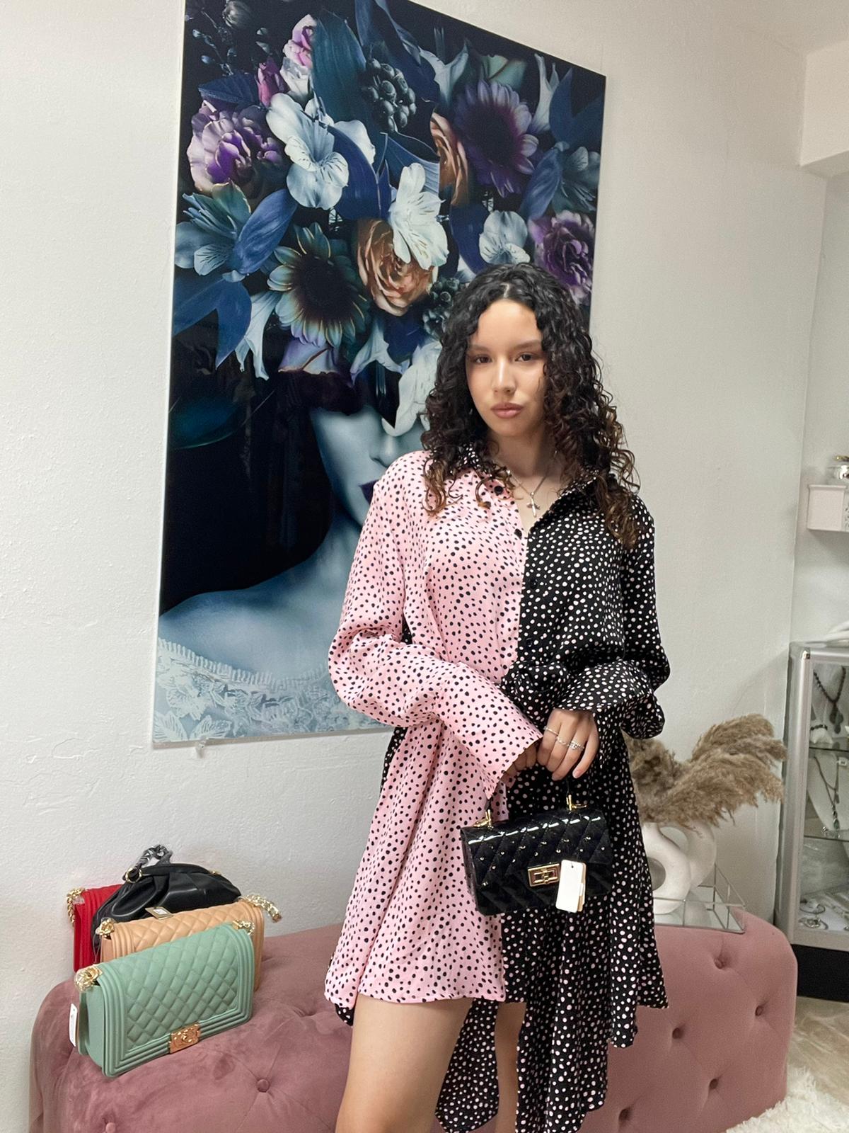 GRACIA POK A DOT DRESS