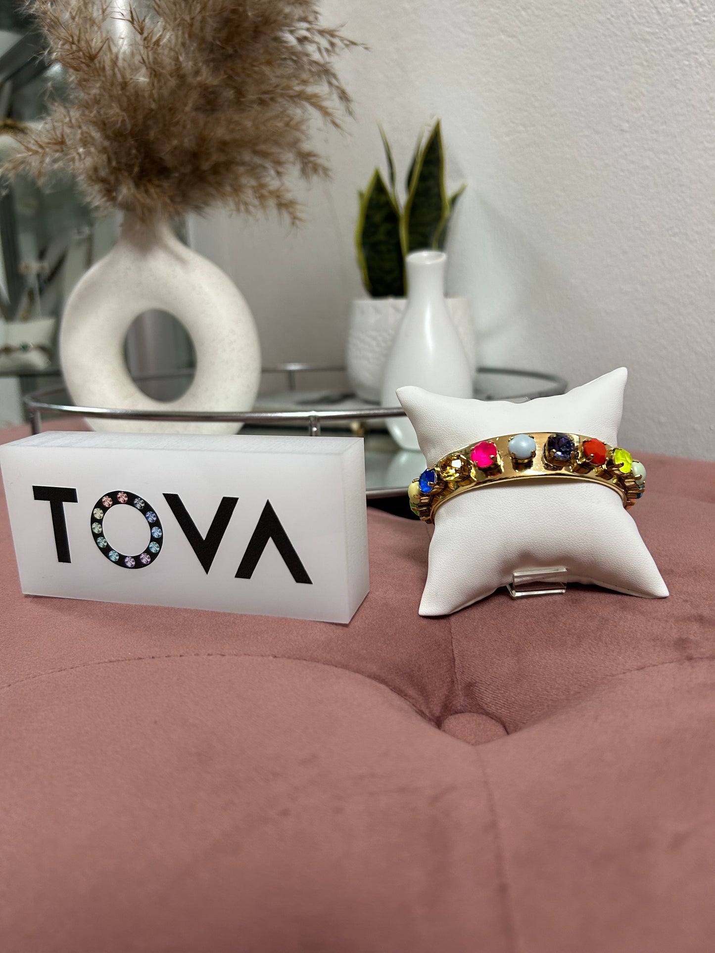 TOVA MULTICOLOR SWAROVSKI BANGLE