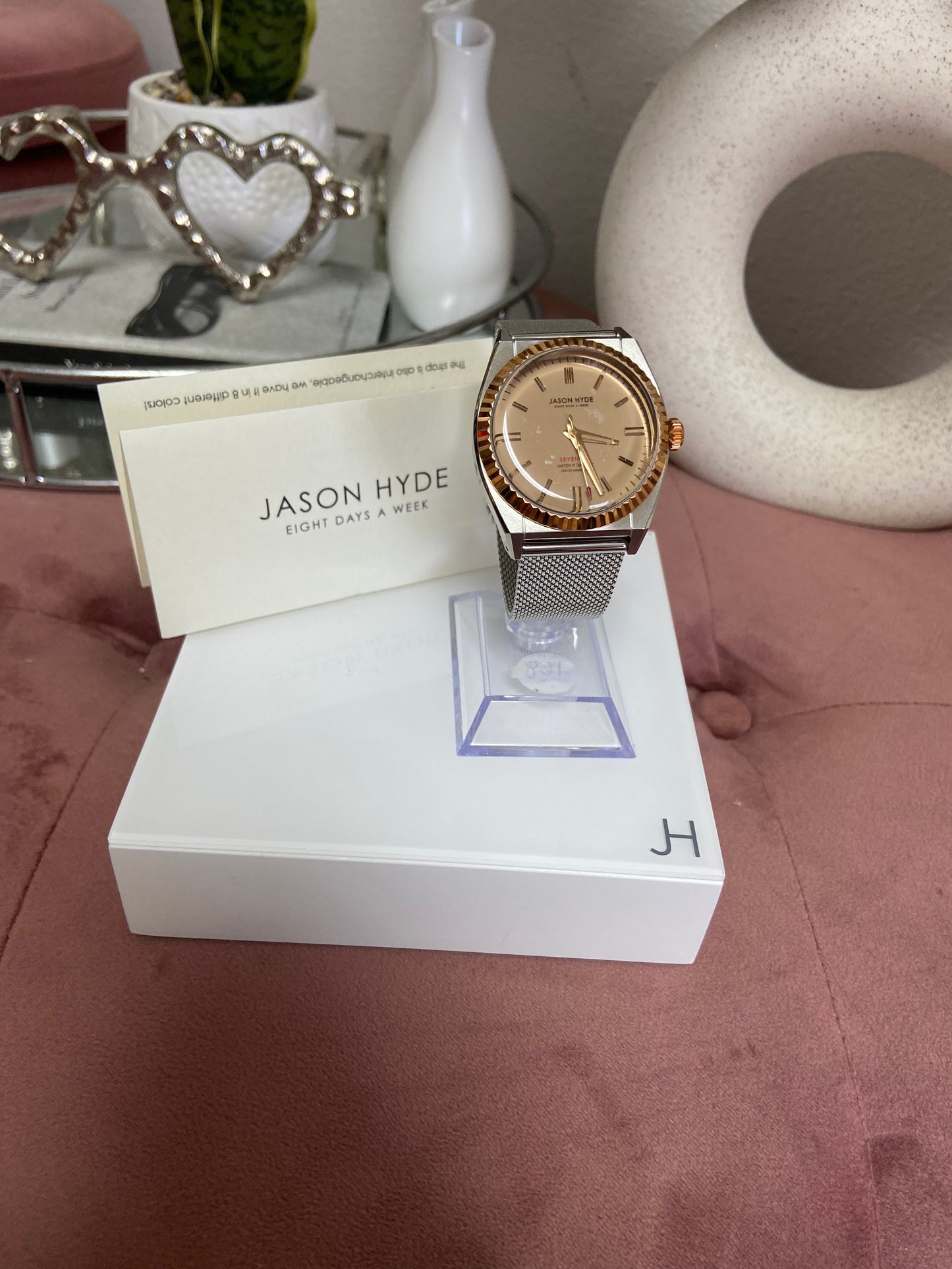 JASON HYDE SILVER/ROSE GOLD WATCH