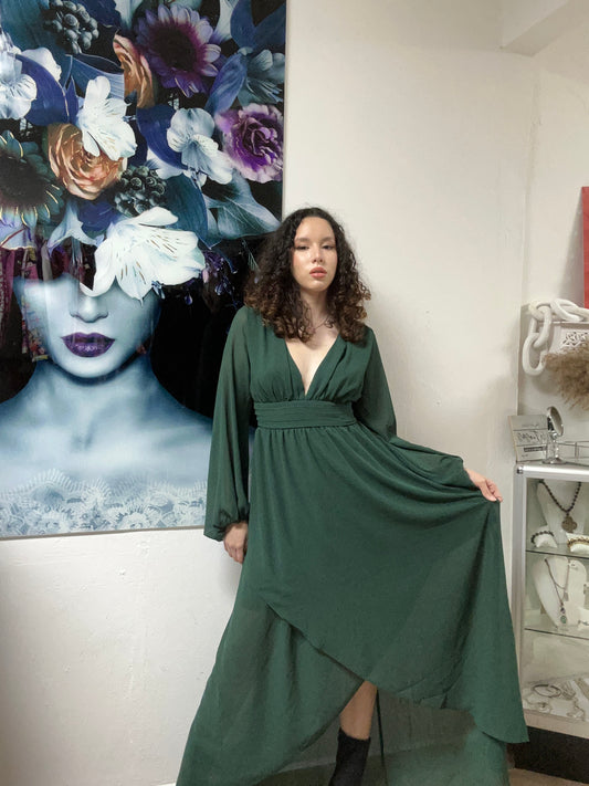 HUNTER GREEN DRESS