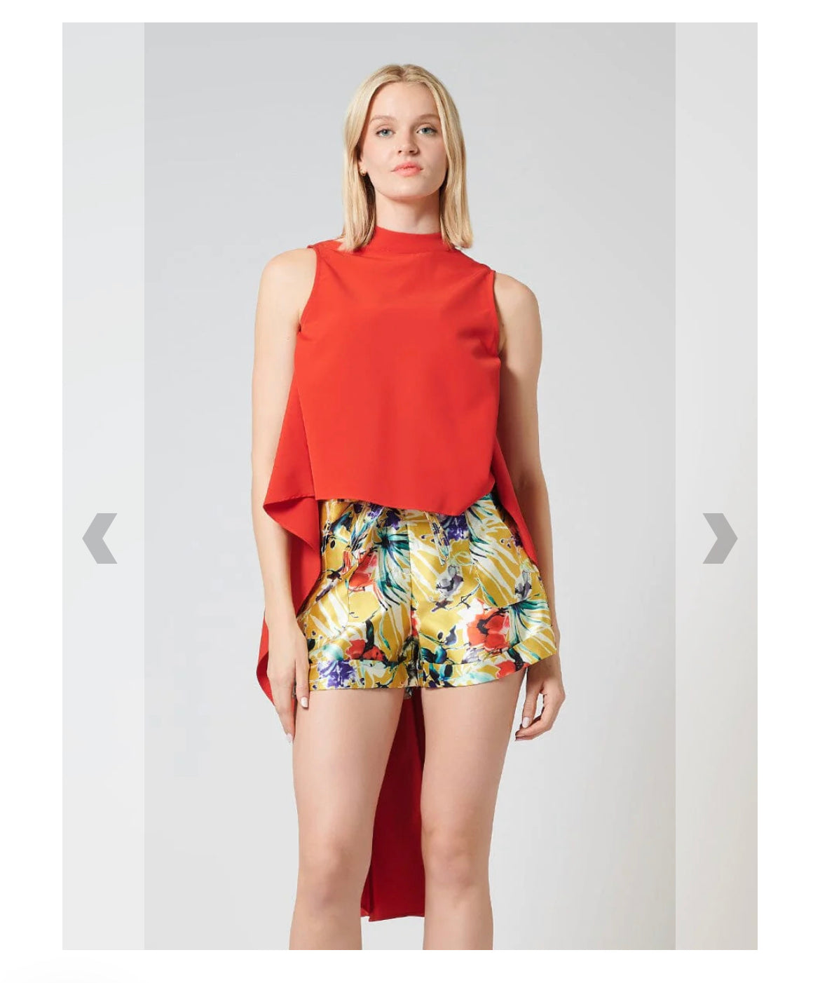 Red mermaid top