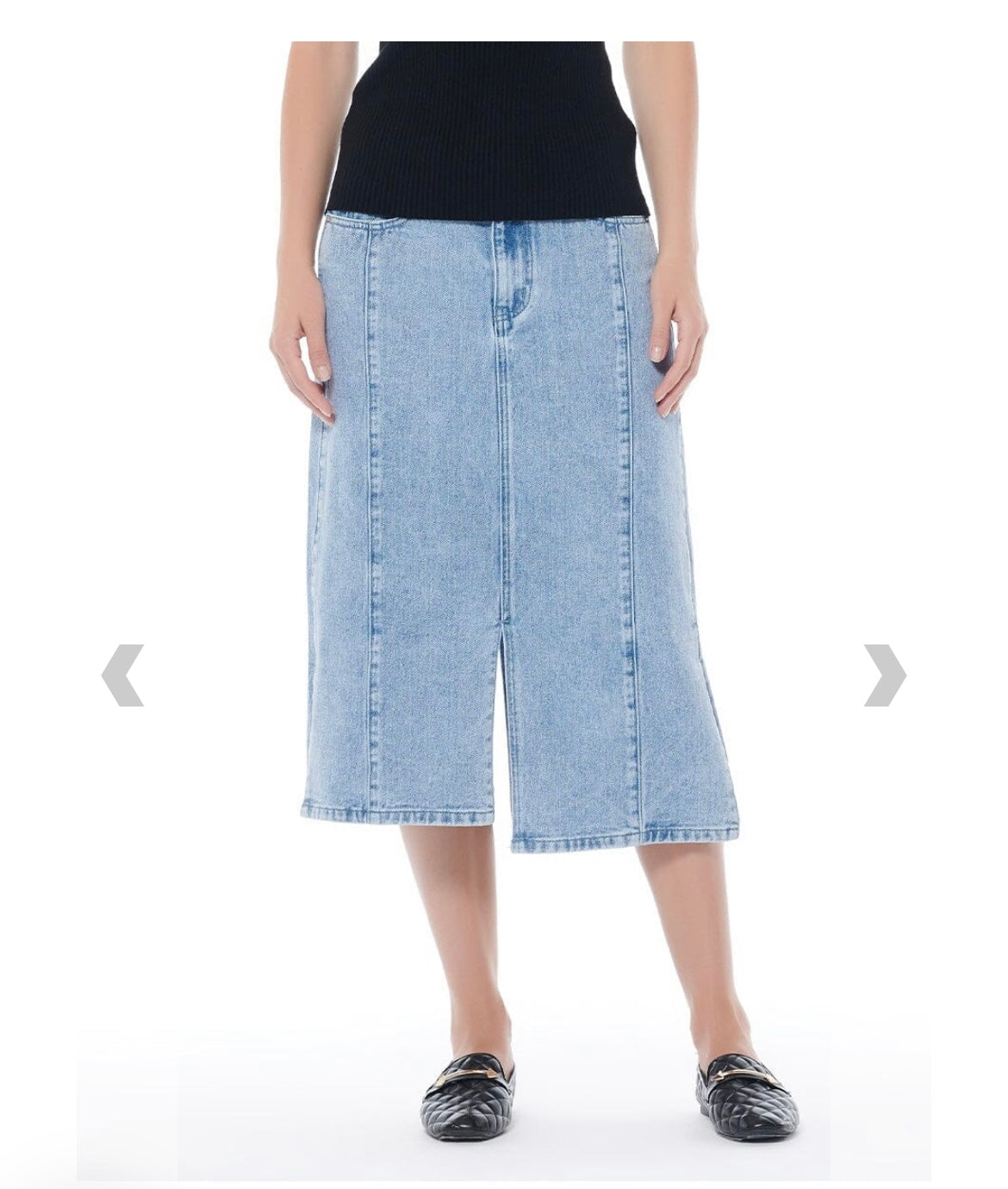 Jean maxi skirt