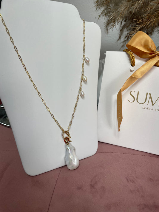 SUMAQ PEARL DROP NECKLACE