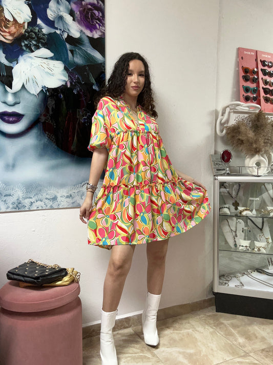 Fruit print dress