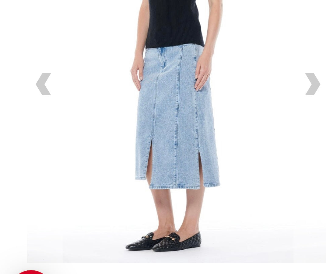 Jean maxi skirt